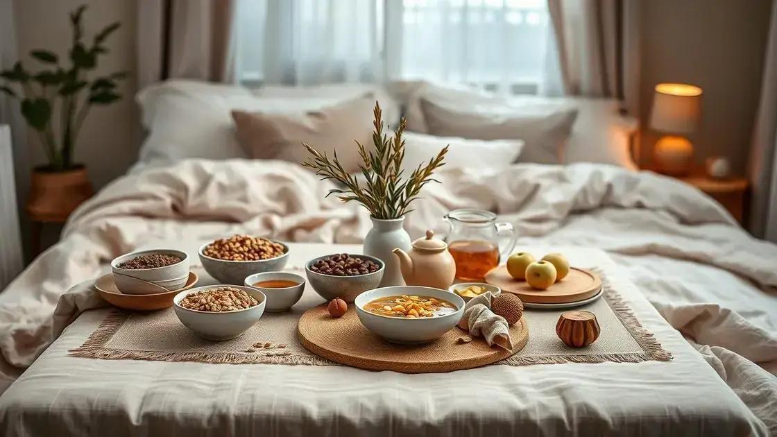 A Importância da Alimentação na Qualidade do Sono