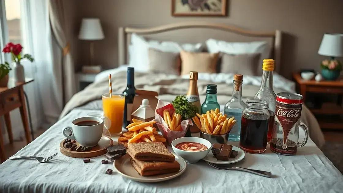  3. O Que Evitar: Alimentos que Podem Sabotar Sua Noite de Descanso