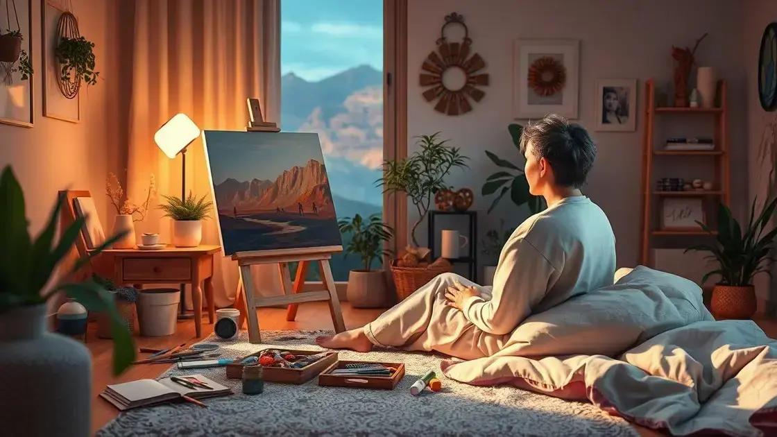 1. O Que é a Arteterapia e Como Ela Ajuda na Ansiedade
2. Benefícios Comprovados das Atividades Artísticas para a Saúde Mental
3. Dicas de Atividades de Arte Para Praticar em Casa e Reduzir a Ansiedade
4. Quando e Por Que Procurar um Terapeuta com Foco em Arteterapia