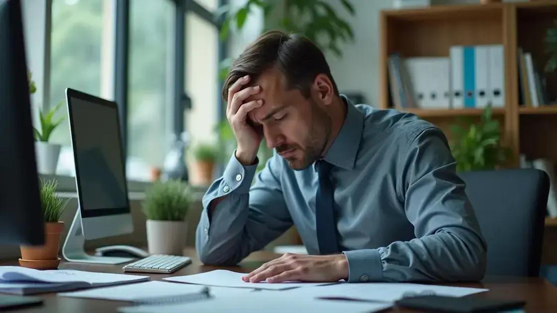  2. Sinais de que o Estresse está Interferindo no Seu Trabalho: Identificando sintomas físicos e mentais que afetam a eficiência